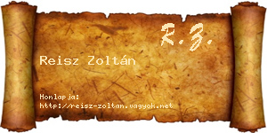 Reisz Zoltán névjegykártya
